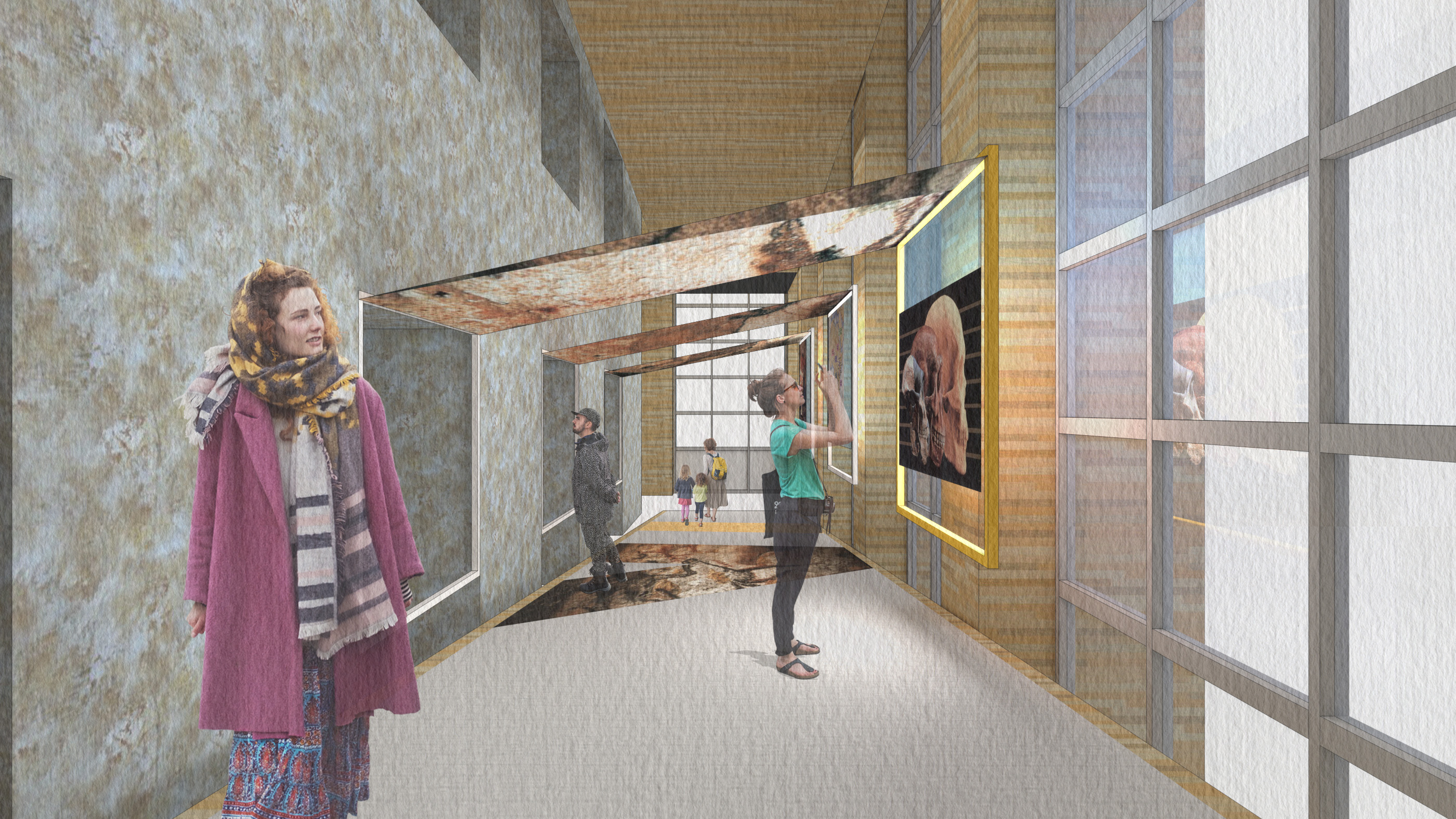 國立台灣史前文化博物館。人類演化常設展